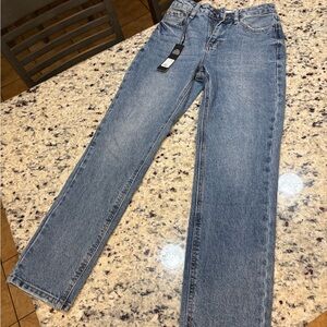 New with tag Fashion Nova Blue Denim Jeans